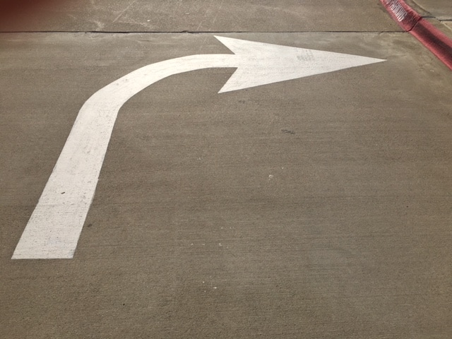 Directional Arrows Paint or Thermoplastic