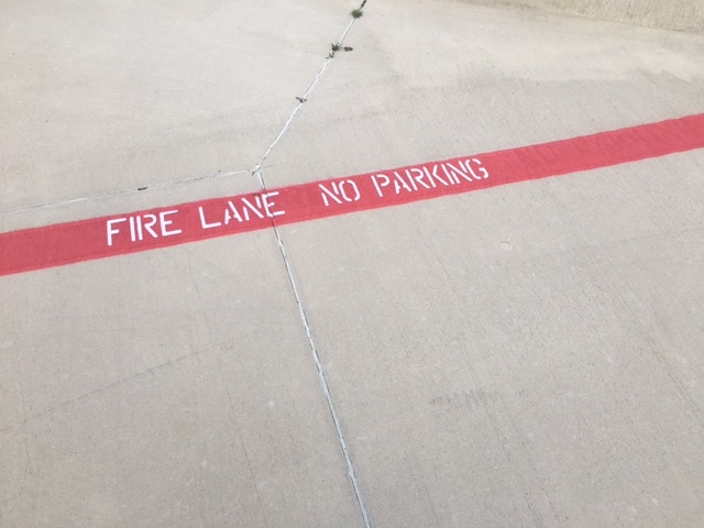 Fire Lane Compliance and Safety Striping