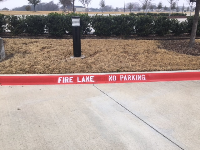 Fire Lane Striping and Stenciling