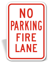 Fire Lane No Parking Signage